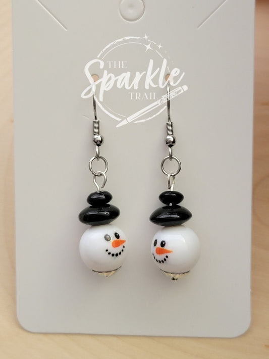 Snowman Earrings