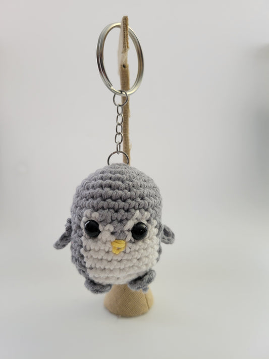 Happy Jr The penguin crochet keychain