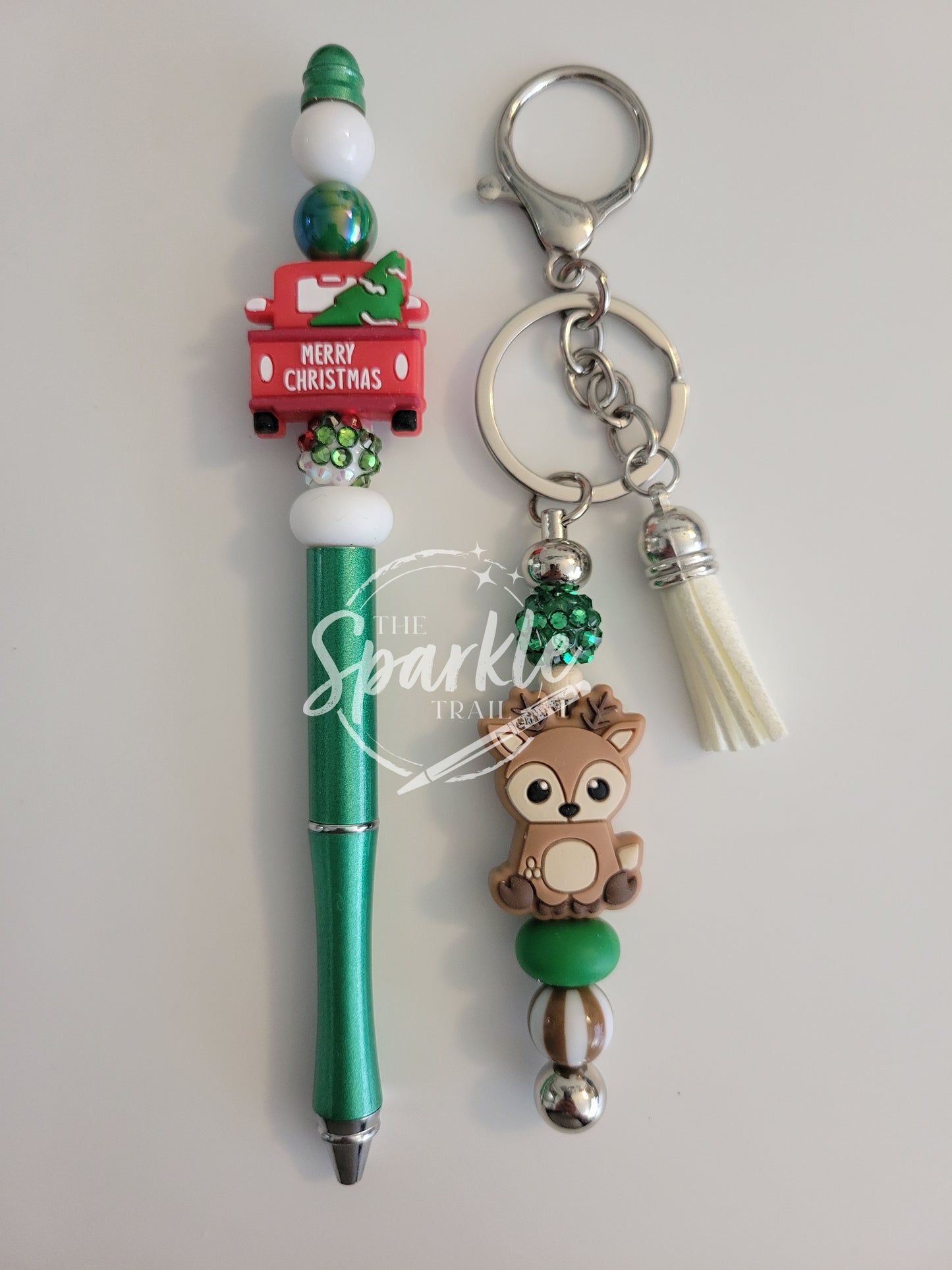 Green Reindeer Purse Clip